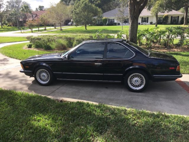 1985 Black BMW 6-Series Coupe
