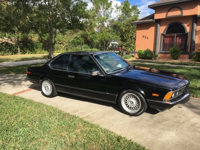1985 Black BMW 6-Series Coupe