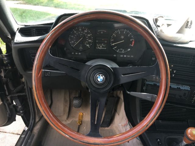 1985 Black BMW 6-Series Coupe