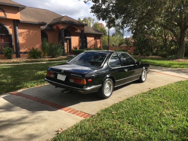 1985 Black BMW 6-Series Coupe