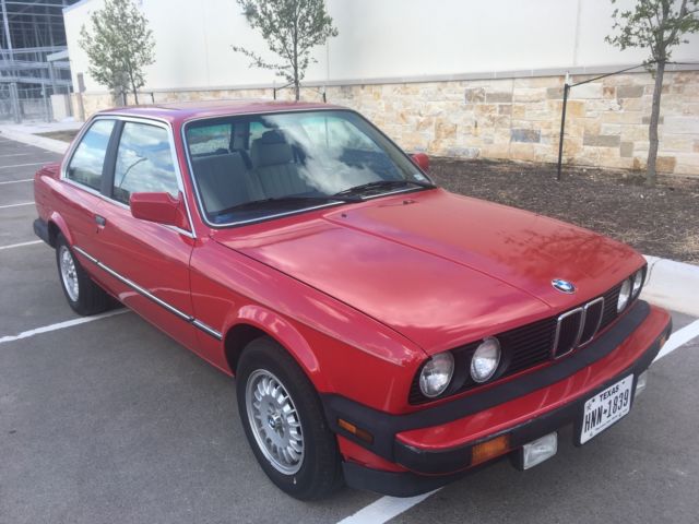 1986 Red BMW 3-Series Coupe
