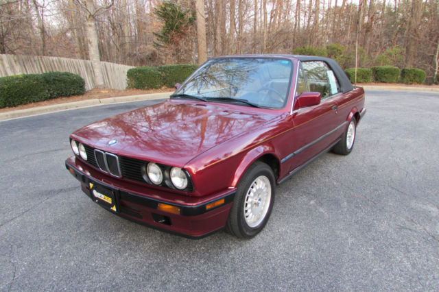 1992 Calypso Red BMW 3-Series Convertible