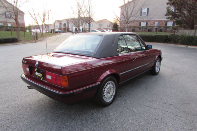 1992 Calypso Red BMW 3-Series Convertible