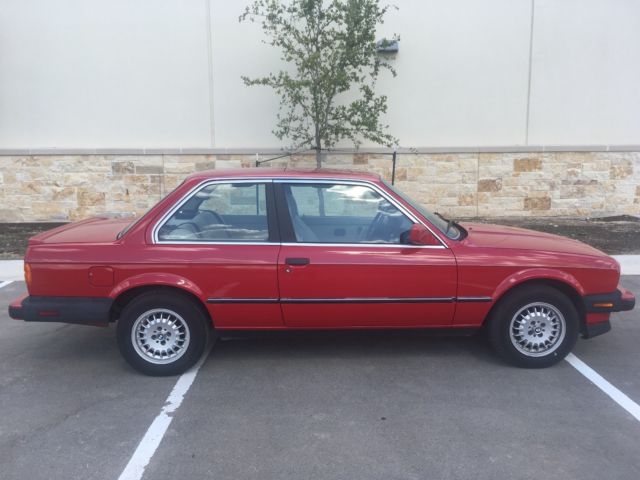 1986 Red BMW 3-Series Coupe