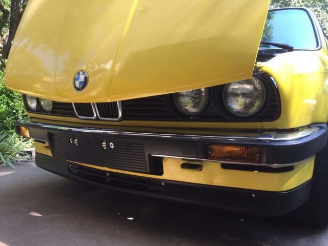 1987 Yellow BMW 3-Series Coupe