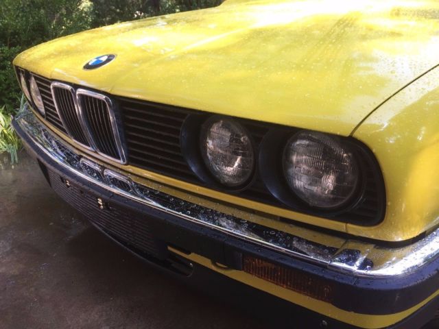 1987 Yellow BMW 3-Series Coupe