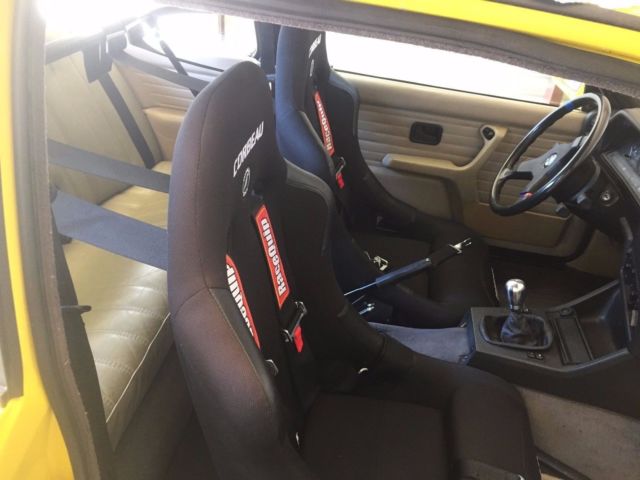 1987 Yellow BMW 3-Series Coupe