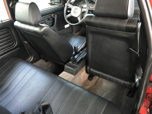 1989 Cinnabar Red BMW 3-Series Sedan