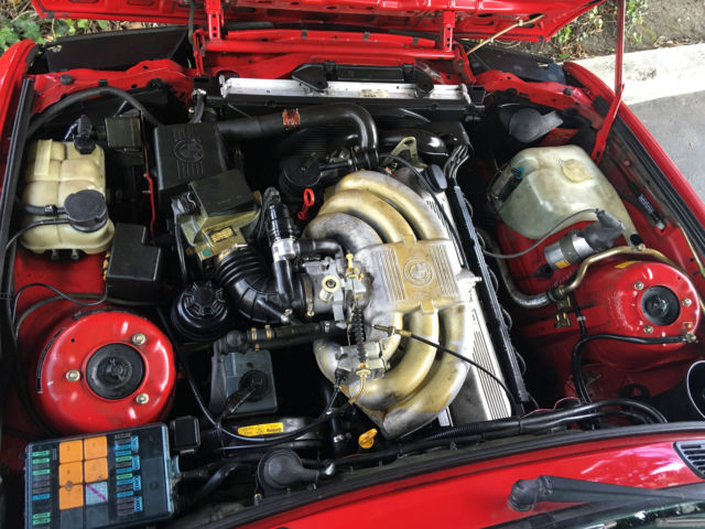 1989 Cinnabar Red BMW 3-Series Sedan
