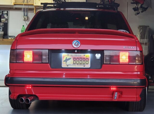 1990 Red BMW 3-Series Convertible