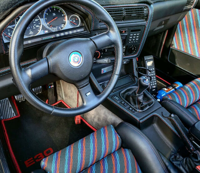 1990 Red BMW 3-Series Convertible