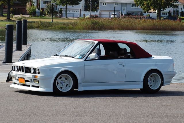 1987 White BMW 3-Series Convertible