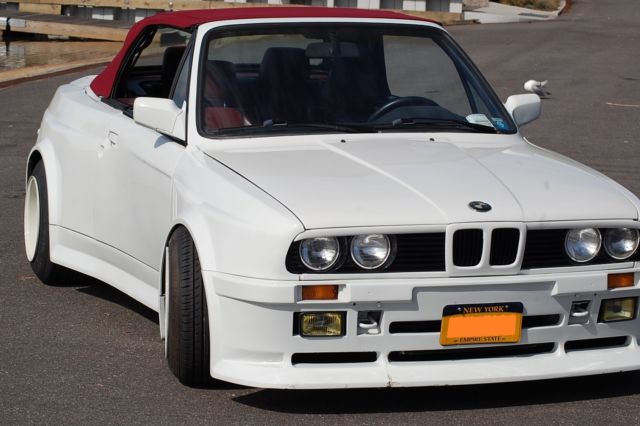 1987 White BMW 3-Series Convertible