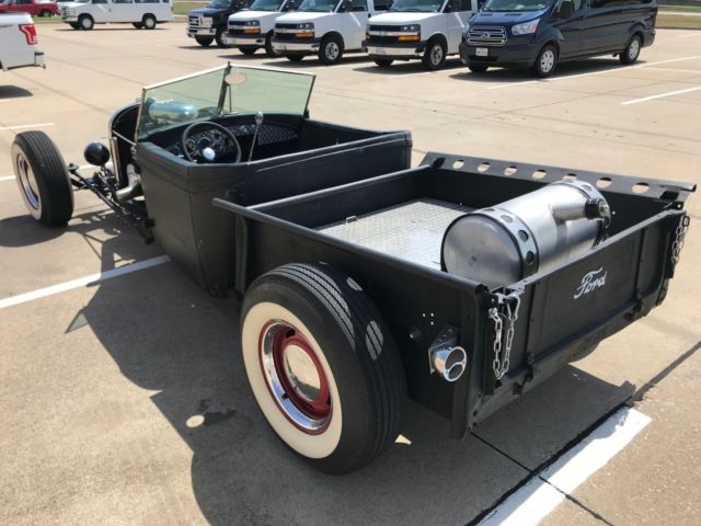 1928 Black FORD RAT ROD T BUCKET WHITE WALLED OPEN PIPED T BUCKET