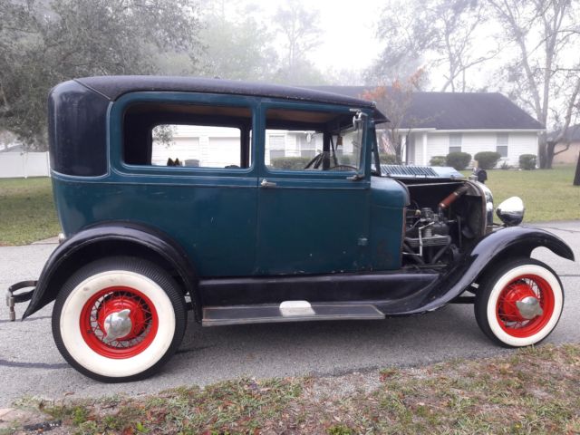 1928 Green Ford Model A Coupe
