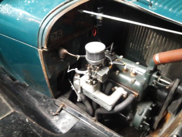 1928 Green Ford Model A Coupe