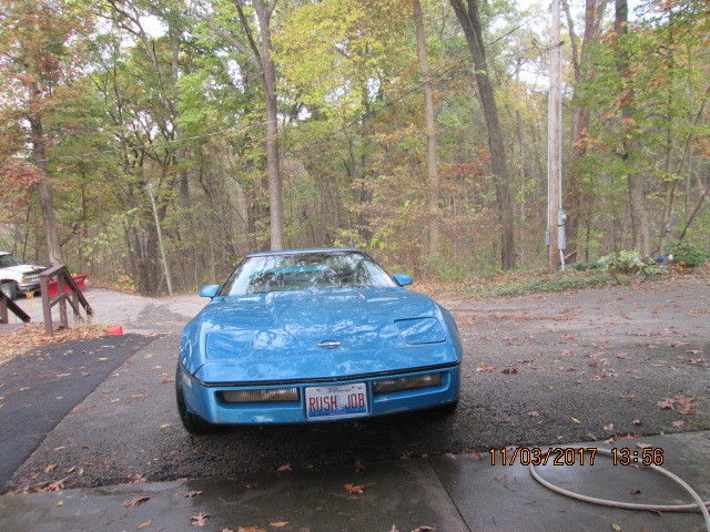 1984 Blue Chevrolet Corvette Coupe
