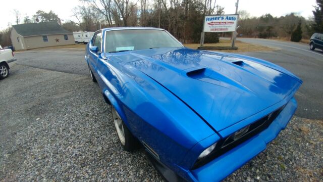 1972 Blue Ford Mustang Fastback