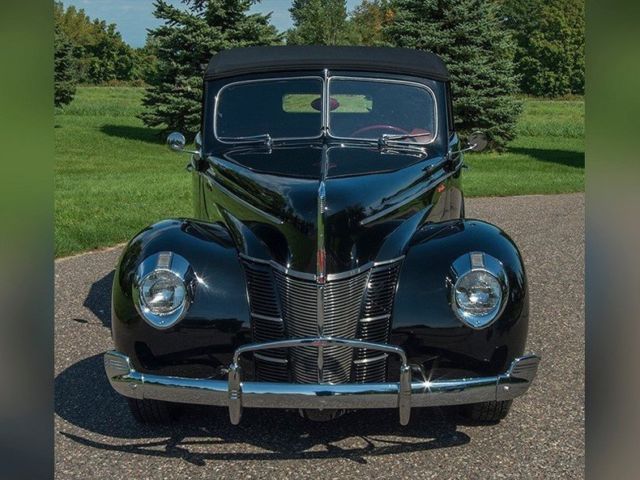 1940 Black Ford Deluxe 2 Door Convertible Convertible