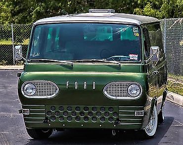 1961 Green Ford Econoline Club Wagon