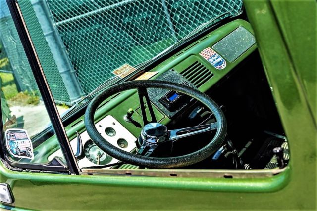 1961 Green Ford Econoline Club Wagon