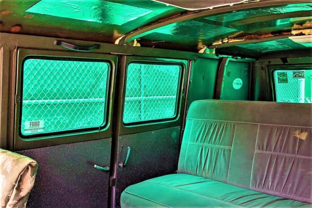 1961 Green Ford Econoline Club Wagon