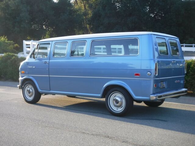 1972 Viking Blue Ford E-Series Van Extended Passenger Van