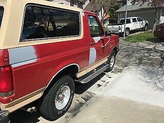 1991 Red Ford Bronco SUV