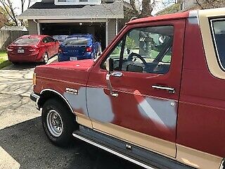 1991 Red Ford Bronco SUV