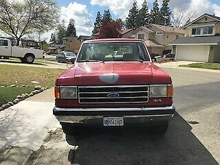 1991 Red Ford Bronco SUV