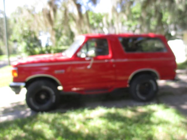 1988 Red Ford Bronco SUV