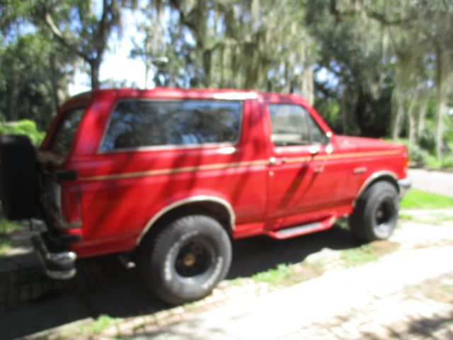 1988 Red Ford Bronco SUV