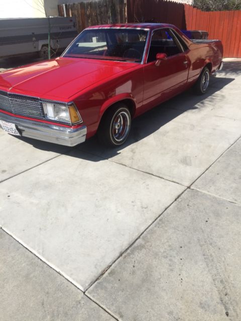 1981 Red Chevrolet El Camino El Camino