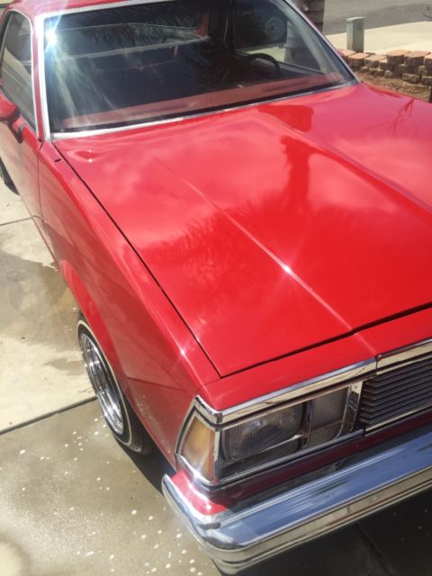 1981 Red Chevrolet El Camino El Camino