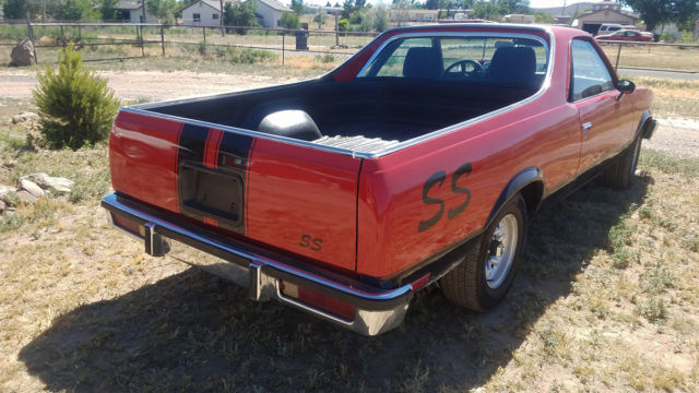 1985 Red Chevrolet El Camino