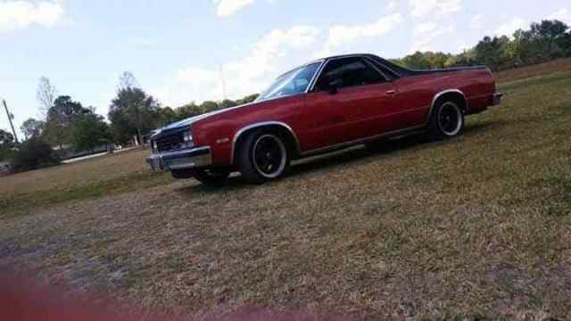 1984 Orange Chevrolet El Camino Standard Cab Pickup