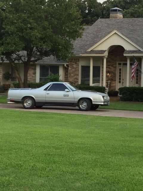 1987 Silver with black accent Chevrolet El Camino
