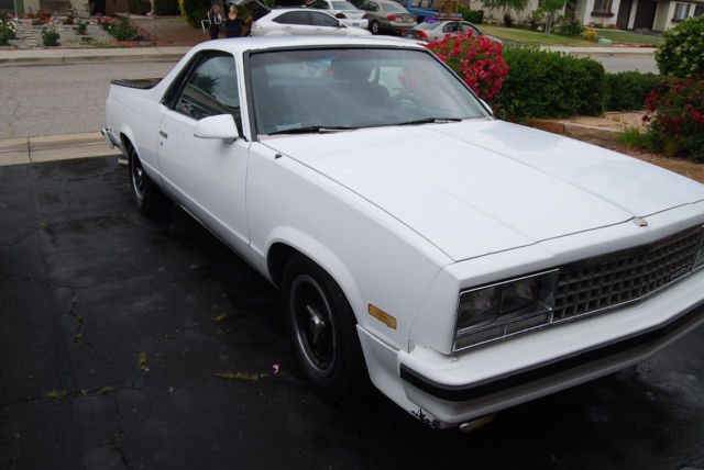 1979 White Chevrolet El Camino pickup