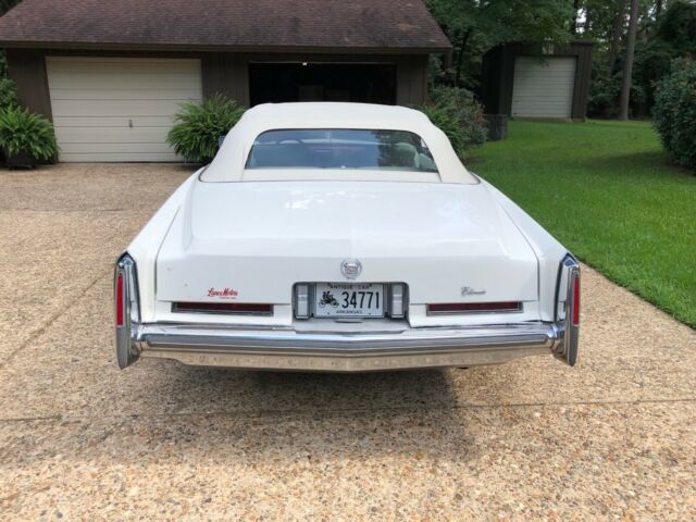 1976 White Cadillac Eldorado Convertible