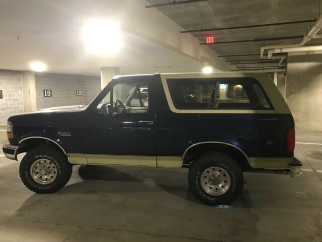 1994 Blue Ford Bronco SUV