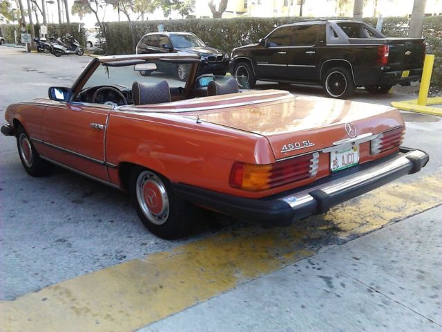 1977 English Red Mercedes-Benz SL-Class Convertible
