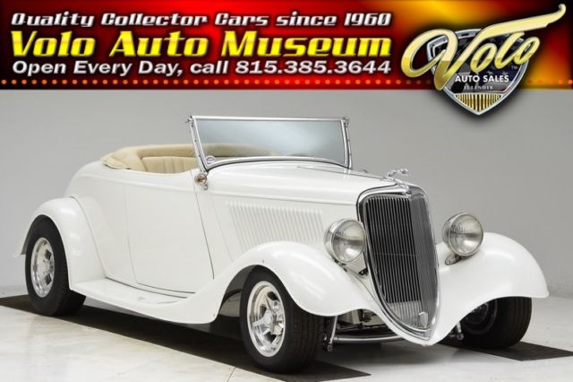 1934 White Ford Custom Convertible