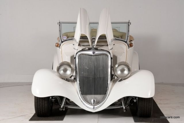 1934 White Ford Custom Convertible