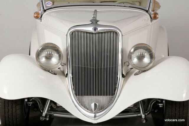 1934 White Ford Custom Convertible