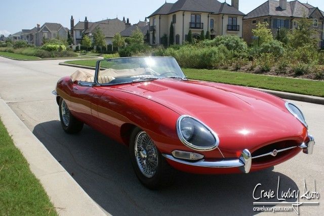 1965 Red Jaguar E-Type Convertible