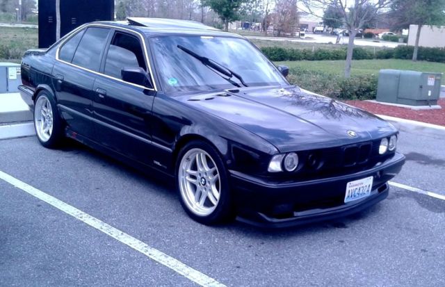 1989 Black BMW 5-Series Sedan