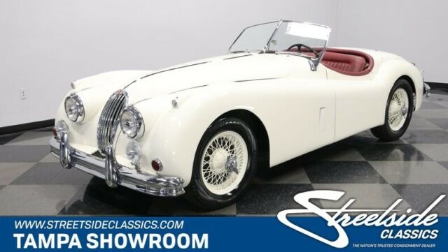 1956 White Jaguar XK Convertible