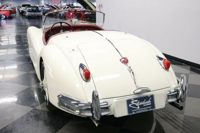 1956 White Jaguar XK Convertible