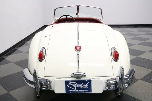 1956 White Jaguar XK Convertible