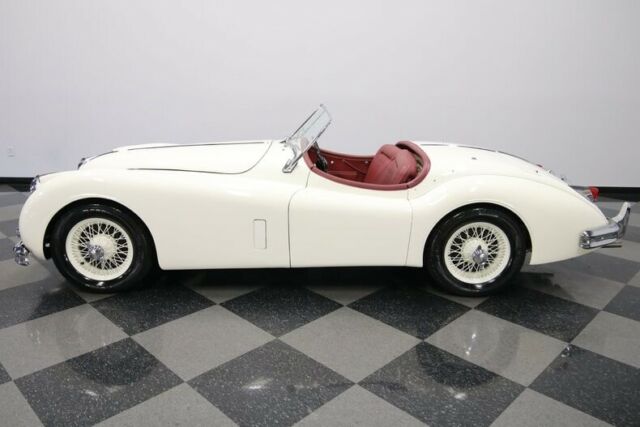 1956 White Jaguar XK Convertible